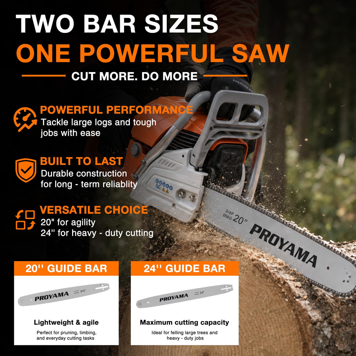 68CC Gas Powered Chainsaw K246222