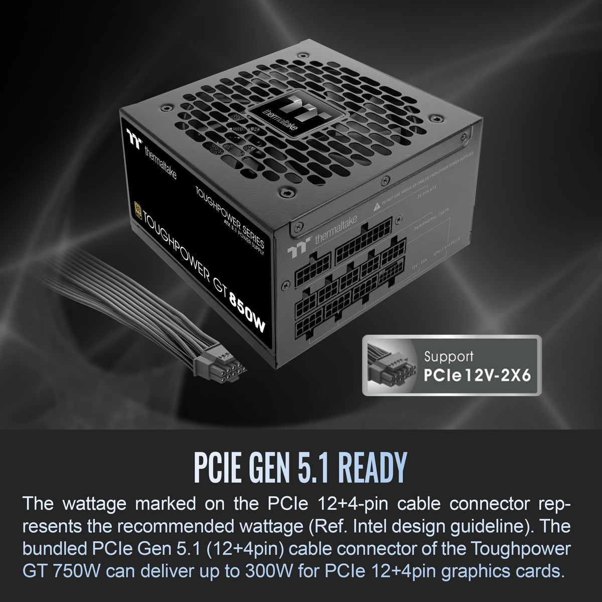 850W ATX 3.1 80 Plus Gold Power Supply Q6313