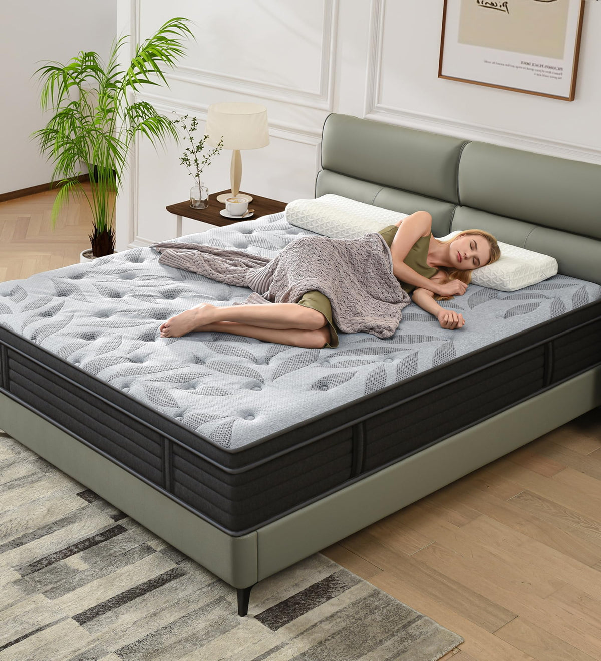 12 Inch Medium Firm Hybrid Mattress Y70882
