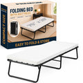 14″ High Folding Guest Bed with 3″ Memory Foam Mattress A90218
