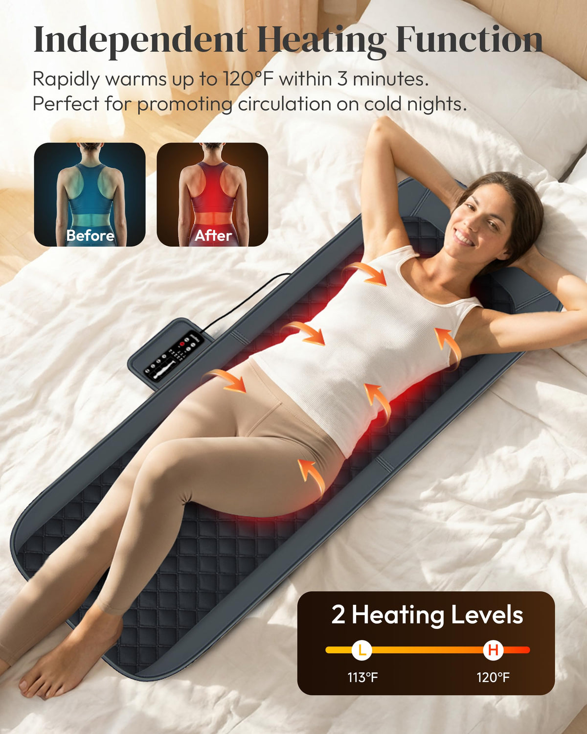 Full Body Massage Mat with Heat I26282