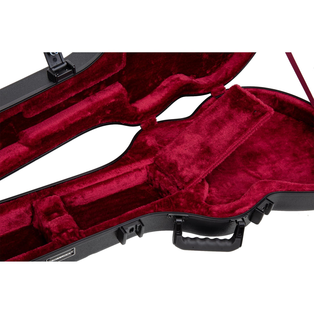 Semi-Hollow Electric Guitar Flight Case with Lock Black E92608
