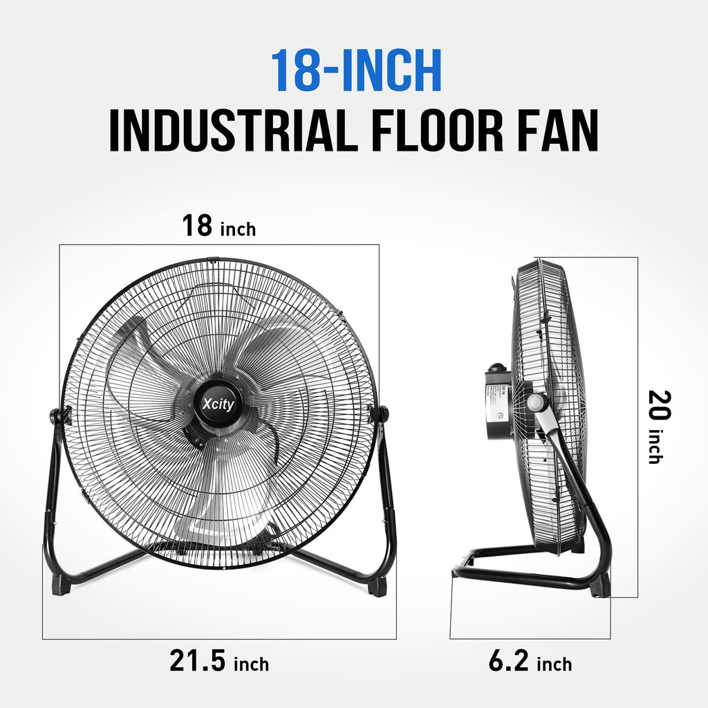 18 Inch Metal Floor & Box Fan S678557