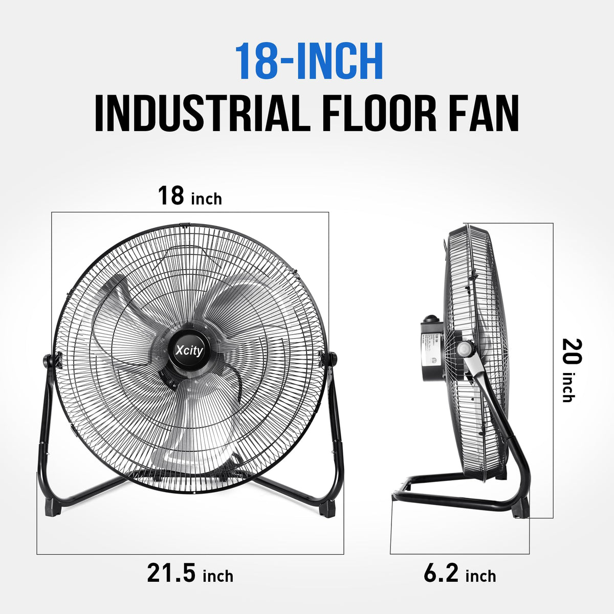 18 Inch Metal Floor & Box Fan S678557