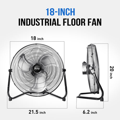 18 Inch Metal Floor & Box Fan S678557