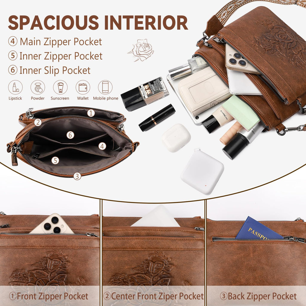 Vegan Leather Crossbody Bag R642231