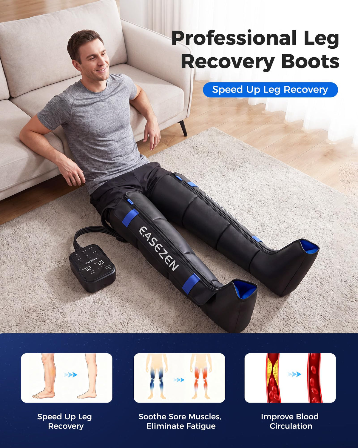 Cordless Leg Compression Massager X276394