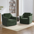 Green Swivel Accent Chairs Set of 2 N985189