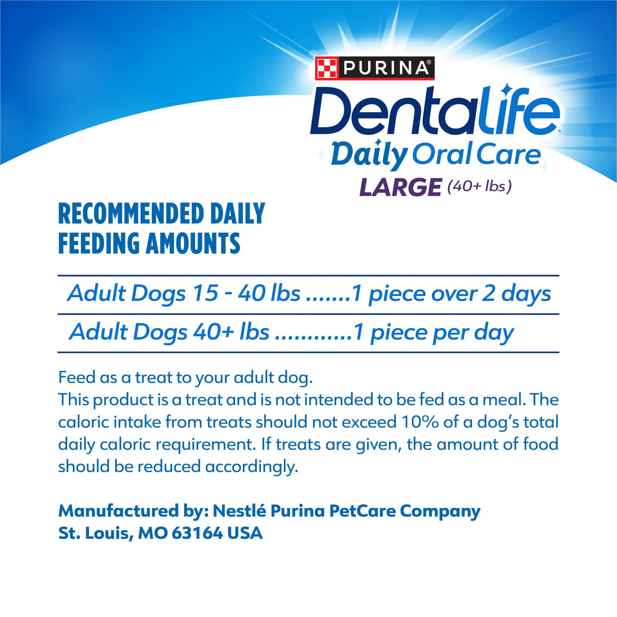 Daily Oral Care Dental Chews for Large Dogs 90 ct X40615