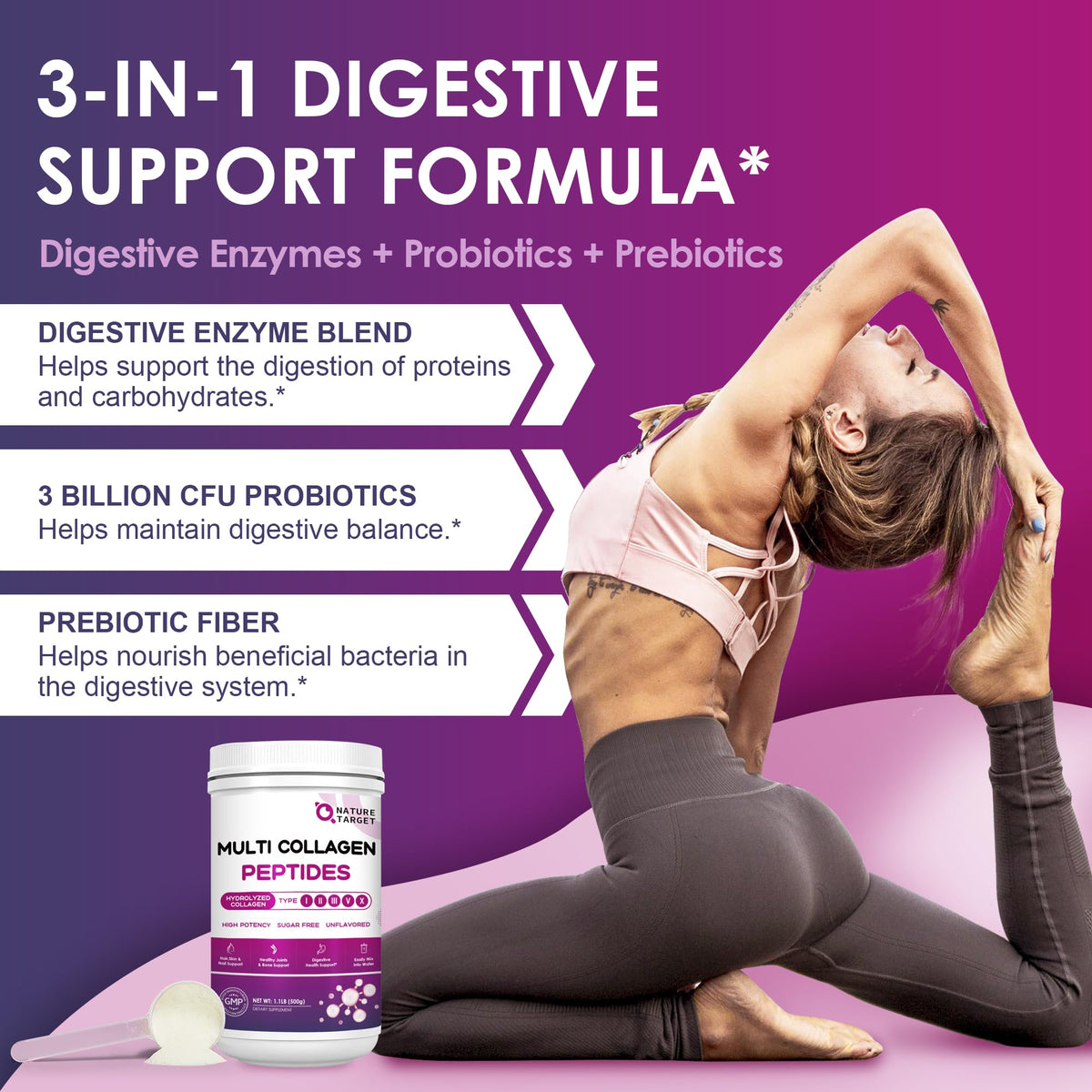 Multi Collagen Peptides Powder I856