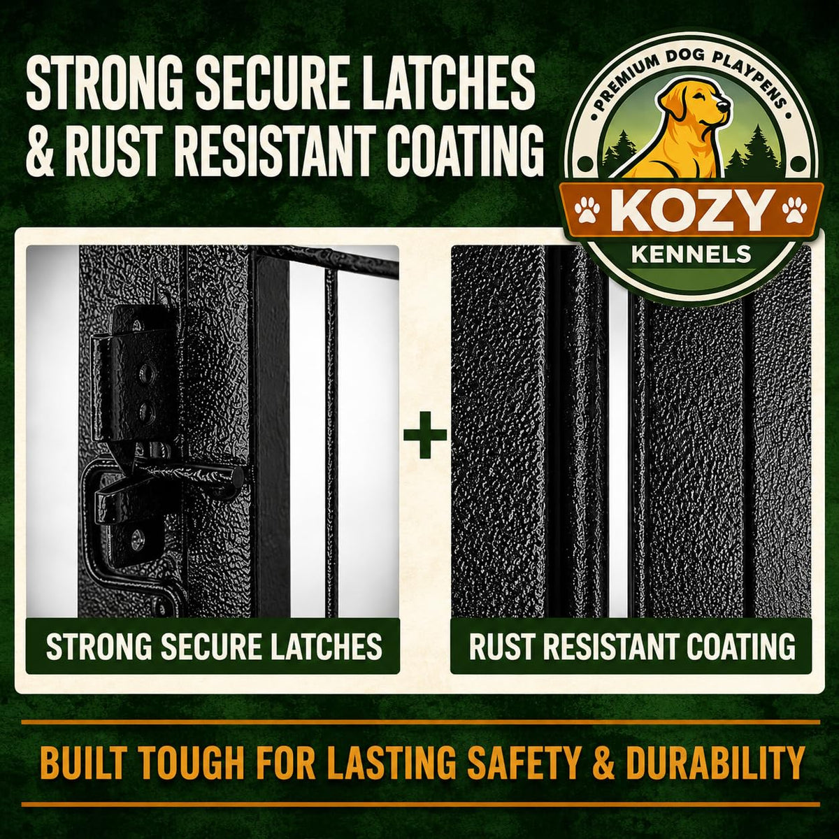32 inch 16 Panels Heavy Duty Metal Dog Playpen with Gate A1235