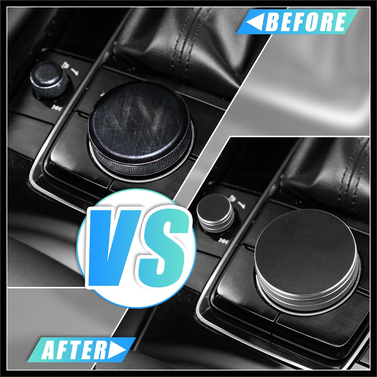 Black Multimedia Volume Knob Caps Decals Stickers Covers P12850