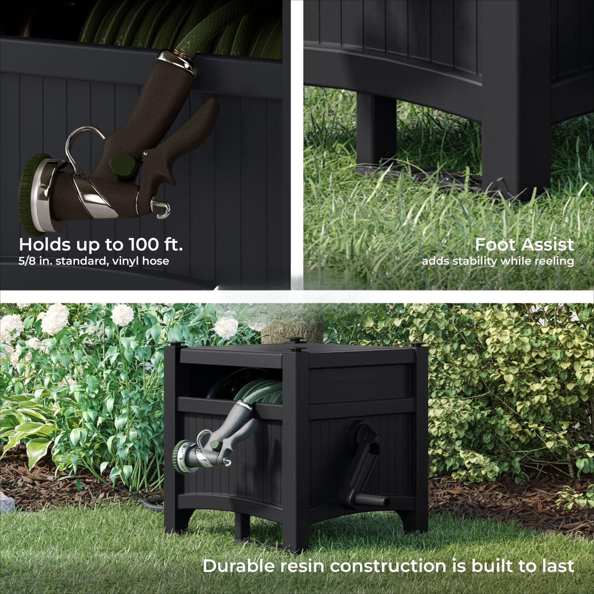 Garden Hose Reel Storage Cabinet C8322