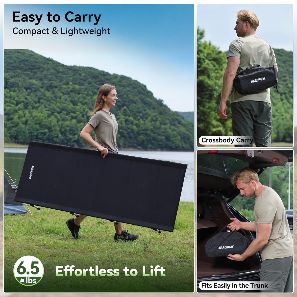 Lightweight Folding Camping Cot Bed M7444