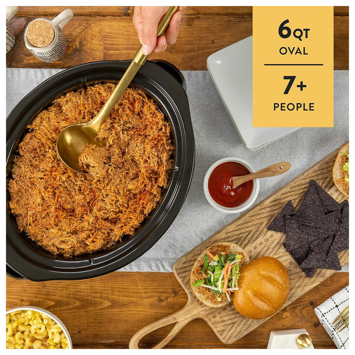 6 Quart Programmable Slow Cooker and Food Warmer I79835