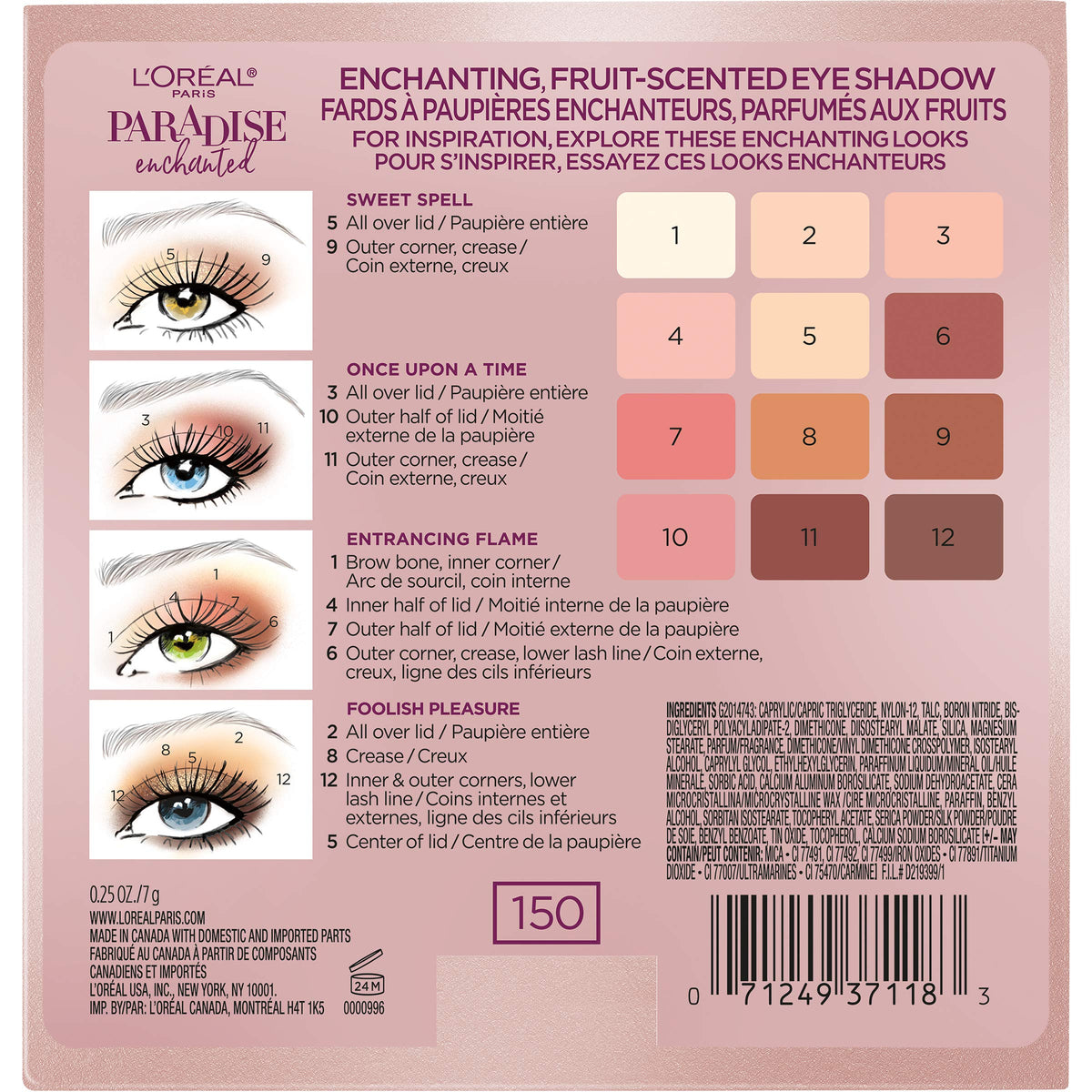 Scented Eyeshadow Palette Q99174