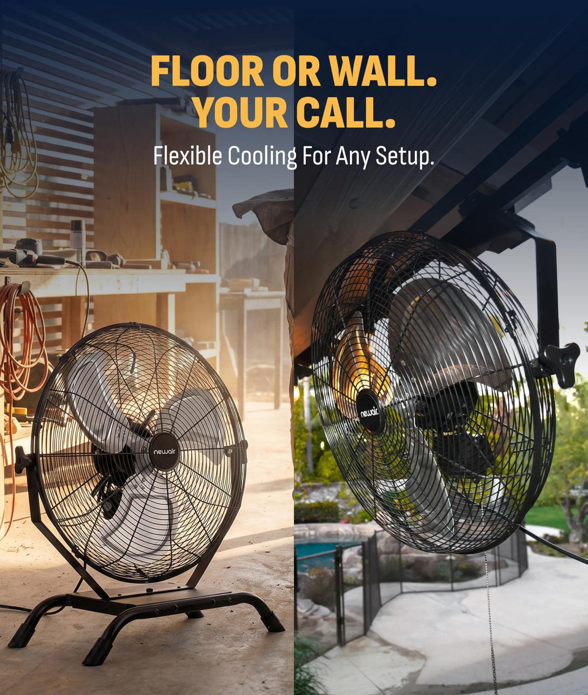 20" Outdoor Wall Mount Fan X2728